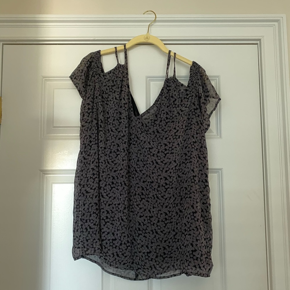 Loft partially off the shoulder top